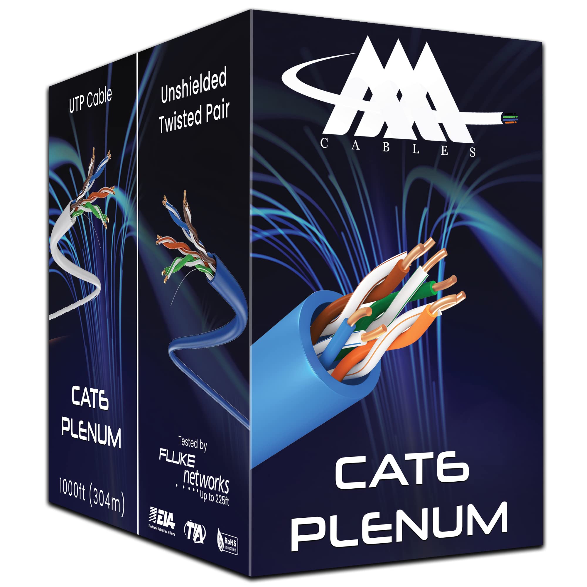 Amazon.co.jp: AAA Cat6 プレナムケーブル 1000フィート | DSX-8000
